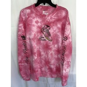 Gum Doubles Pink Tie-Dye Crewneck Sweatshirt